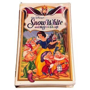 Snow White and the Seven Dwarfs (VHS Disney, Masterpiece, 1994) TESTED Tape Case